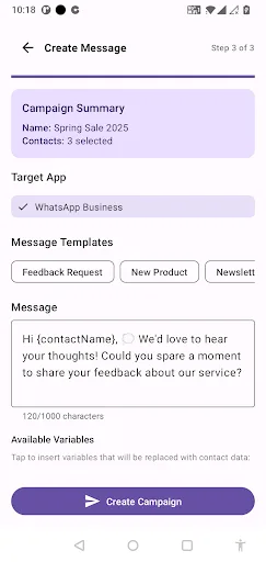 Auto Sender for marketing screenshot 4