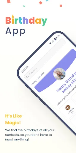 Birthday App screenshot 1