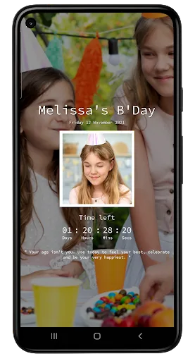 Birthday Countdown App screenshot 3