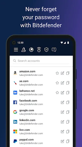 Bitdefender Password Manager screenshot 1