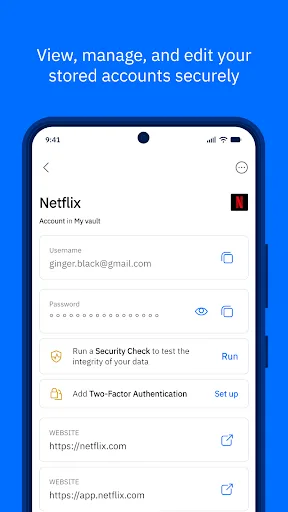 Bitdefender SecurePass screenshot 2