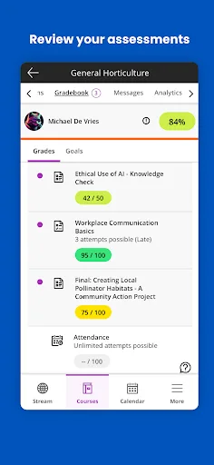 Blackboard screenshot 4