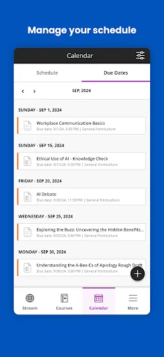Blackboard screenshot 5