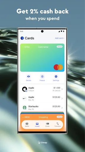 Bleap: Finance & Crypto Card screenshot 2
