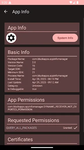App Info Manager screenshot 3