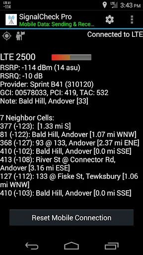 SignalCheck Pro screenshot 1