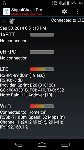 SignalCheck Pro screenshot 2