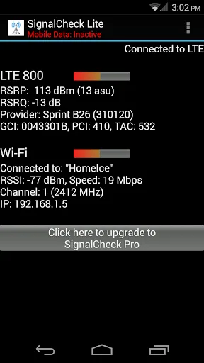 SignalCheck Lite screenshot 3