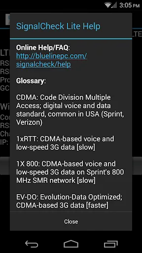 SignalCheck Lite screenshot 4