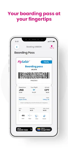 FlySafair screenshot 5