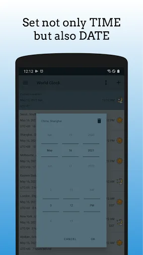 World Clock - TimeZone Widget screenshot 2