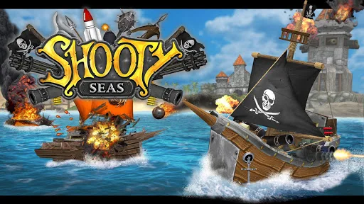 Shooty Seas: Pirate Ship Game screenshot 1