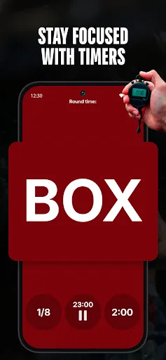 Boxing timer (stopwatch) screenshot 3