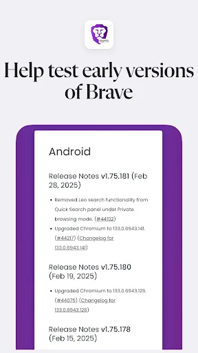 Brave Nightly screenshot 2