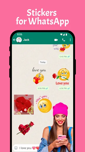 WASticker Love Sticker Gifs screenshot 1