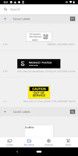Brother iPrint&Label screenshot 5