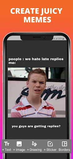 Memeify -Meme Maker, Generator screenshot 1