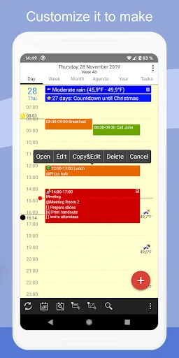 CalenGoo - Calendar and Tasks screenshot 3