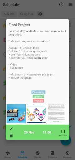 Student planner screenshot 5