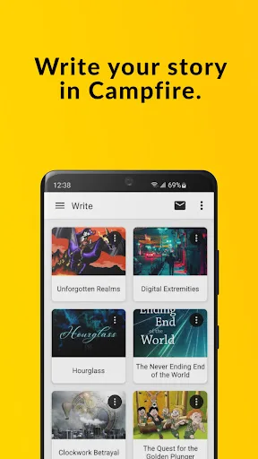 Campfire – Write Your Book screenshot 1