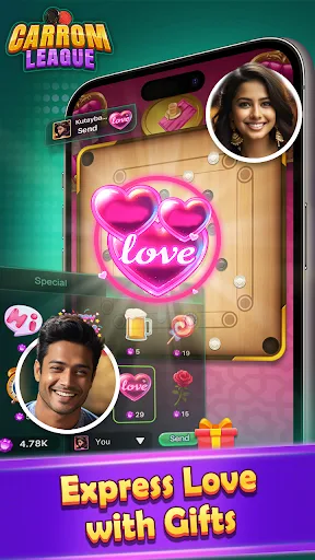 Carrom League: Friends Online screenshot 5