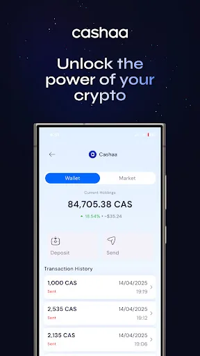Cashaa: Earn & Manage Crypto screenshot 2