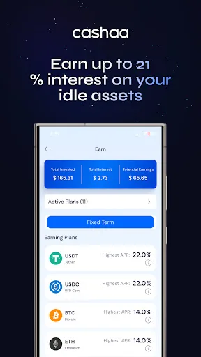 Cashaa: Earn & Manage Crypto screenshot 5