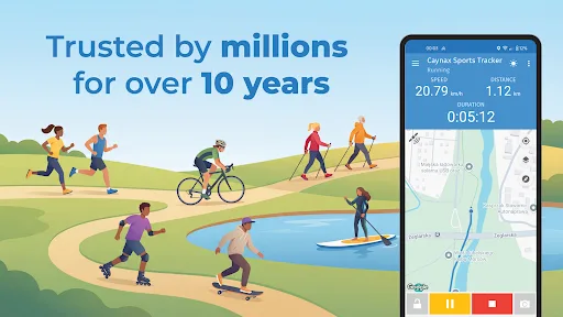 Running & Cycling Tracker App screenshot 1
