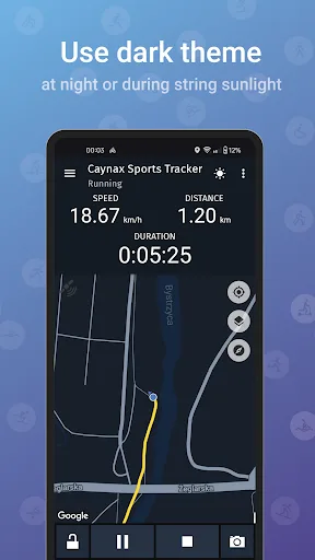 Running & Cycling Tracker App screenshot 2