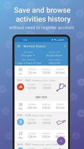 Running & Cycling Tracker App screenshot 3