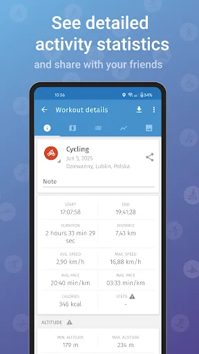Running & Cycling Tracker App screenshot 4