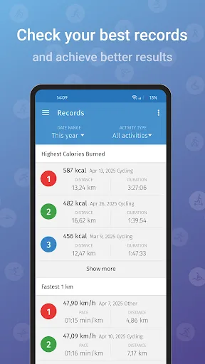 Running & Cycling Tracker App screenshot 5