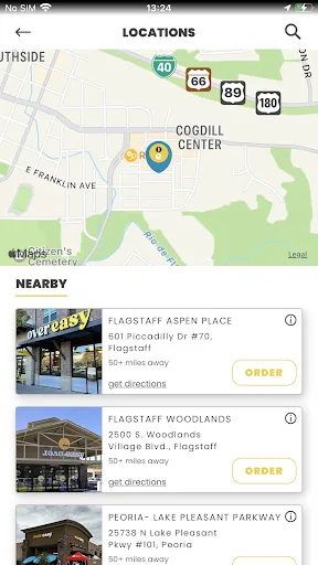 Over Easy Mobile App screenshot 2