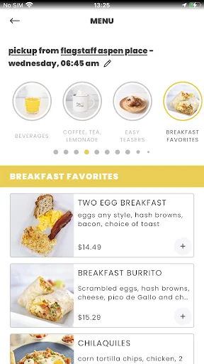 Over Easy Mobile App screenshot 3