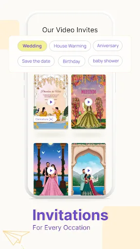 Wedding Video Invitation Maker screenshot 1