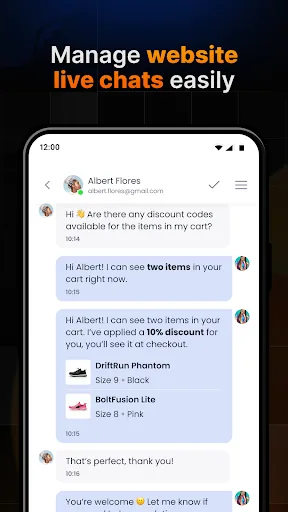 Chatway Live Chat screenshot 1