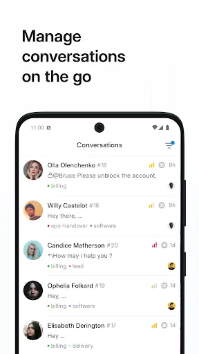 Chatwoot screenshot 1