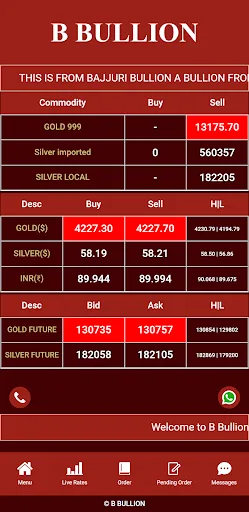 B Bullion screenshot 1