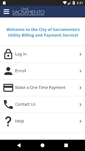 City of Sac Utility Mobile Pay screenshot 1