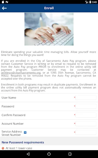 City of Sac Utility Mobile Pay screenshot 4