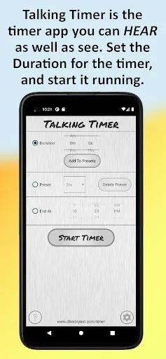 Talking Timer screenshot 1
