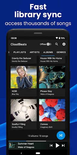 CloudBeats Cloud Music Player screenshot 4