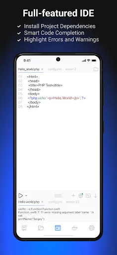 CodeSnack IDE screenshot 2