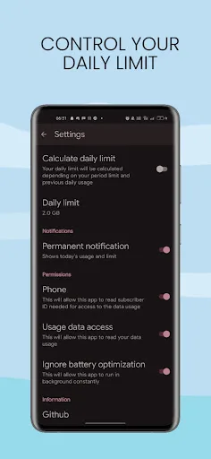 Data Usage screenshot 1