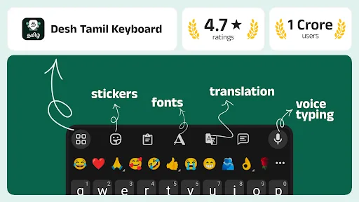 Desh Tamil Keyboard screenshot 1