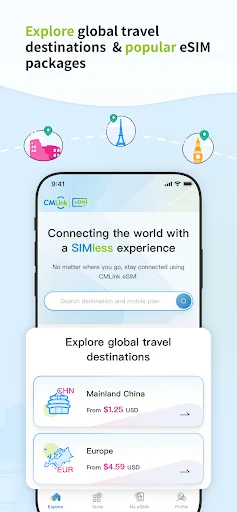 CMLink eSIM: Global eSIM Plan screenshot 2