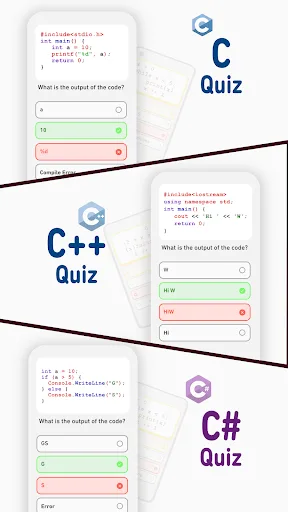 C C++ C# Quiz screenshot 1