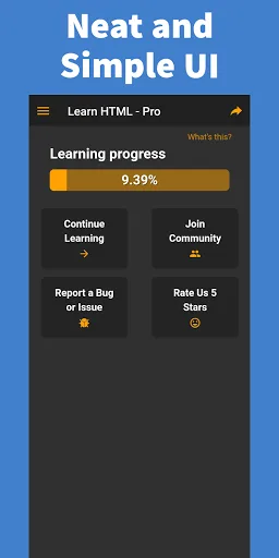 Learn HTML - Pro screenshot 1