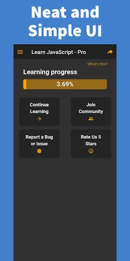 Learn JavaScript - Pro screenshot 1