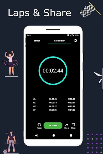 Timer Stopwatch App - Sound screenshot 2